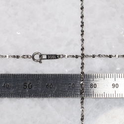 Ｓ字ツイストチェーン ネックレス（幅1.8mm/長さ70cm）サージカルステンレス316L 3枚目の画像