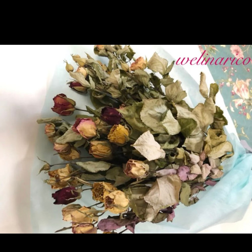 バラのドライフラワー スワッグ 花束 ドライフラワー welinarico 通販