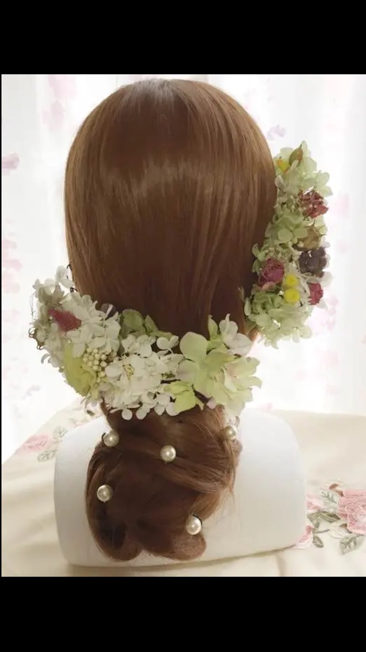 1点もの ヘッドドレス 髪飾り 花嫁 ブライダル髪飾り  パーティ 成人式