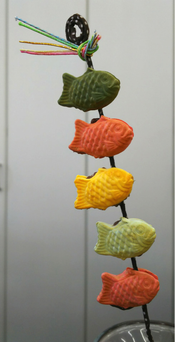 お祝い事に！鯛のぼり(タイノボリ)５個組 5枚目の画像
