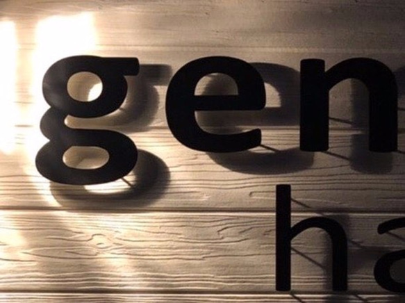 ステンレス切り文字/ピン浮かし/店舗用/看板 