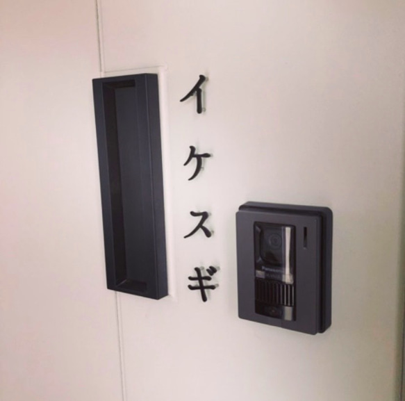 ステンレス切り文字/表札/ハウスナンバー／ピン浮かし/カタカナ
