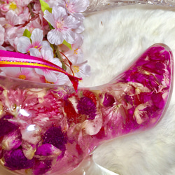 売り切れ❣️ガラスの靴 ヒール シンデレラ ハーバリウム フラワリウム ボタニカル 姫 可愛い 2枚目の画像