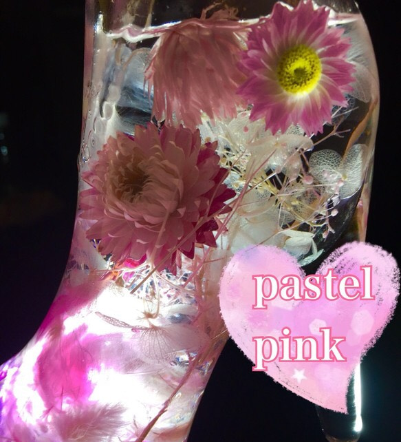 売り切れました❣️【パステル ピンク】ハーバリウム ボタニカル 花 可愛い ギフト おしゃれ イン 3枚目の画像