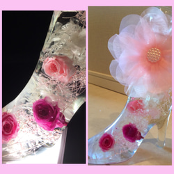 売り切れました❣️【White love pink】ハーバリウム フラワリウム 花 ギフト 誕生日 ウェディング 1枚目の画像