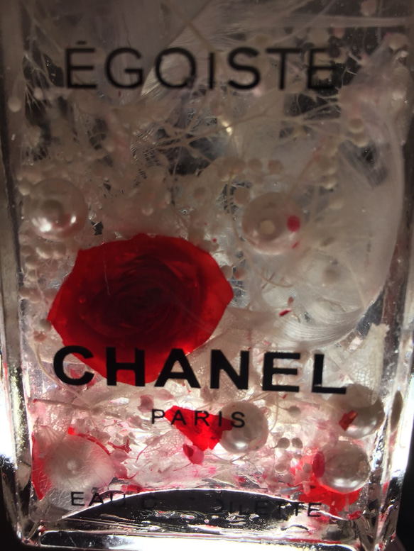 【空瓶リサイクル】ハーバリウム パフューム フラワリウム 花 赤 薔薇 プレゼント ギフト 誕生日 記念日 ウェディング 4枚目の画像