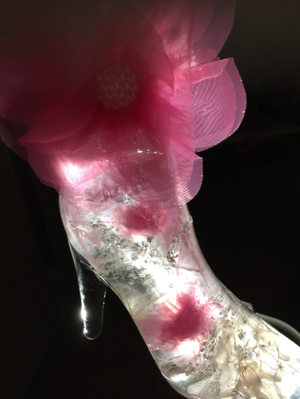 【カーネーション ハーバリウム】母の日 プレゼント ギフト 誕生日 ウェディング ピンク 花 インテリア ガラス 4枚目の画像