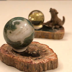 漫遊礦石星球派對~海洋星球(馬達加斯加海洋碧玉水晶球)/居家能量裝飾品 第2張的照片