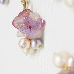 <日本棉珍珠系列>  垂墜耳環 第5張的照片