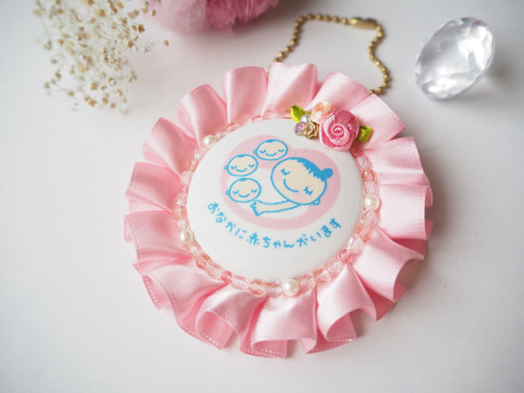 michi様オーダー品♡三つ子ちゃんマタニティロゼット 2枚目の画像