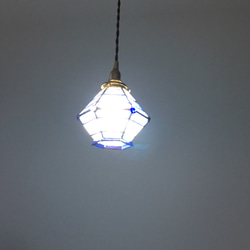 “浪漫之夜”吊燈：藍色至透明玻璃海灣景觀 第2張的照片