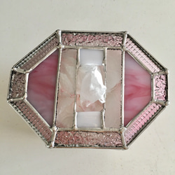 獨特項目：粉色玻璃捲紙罩Bayview 第2張的照片