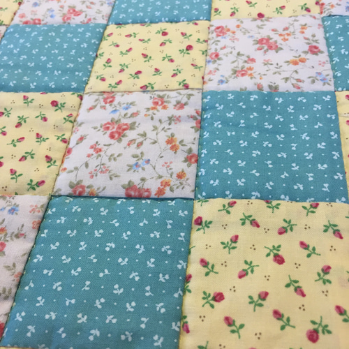 パッチワークキルトタペストリー シックスポインテッドスターのパッチワークタペストリー パッチワーク