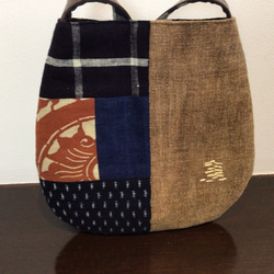 古布酒袋　ショルダーバッグ　1点物　ハンドメイド　時代物 3d6618e5ca865e8b46b3df84c7baa3