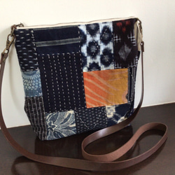 酒袋と古布の小さなショルダーバック sold ショルダーバッグ lily 通販