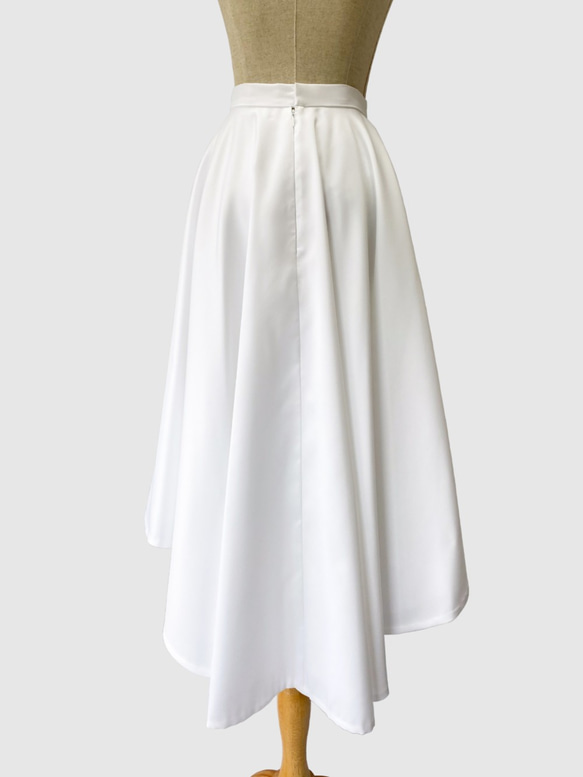 フィッシュテールスカート　白 3枚目の画像