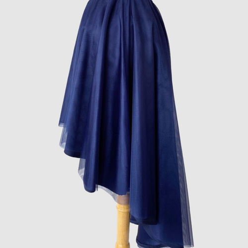 フィッシュテールスカート 青 ロングスカート（マキシ丈） Swaying