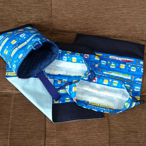 魅了 新幹線ブルー！！幼稚園小学校入園入学6点セット！ その他入園 手提げ・レッスンバッグ・入園グッズ