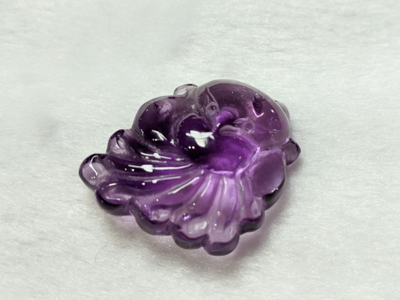 天然超漂亮紫水晶九尾狐墜子✺Apple No.8 飾作室 第4張的照片