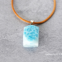 カリブ海の結晶　ラリマーペンダント　原石02ｰ3/4 3枚目の画像