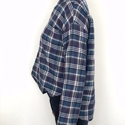 春服♪スキッパーシャツM〜L①10分袖＊リネン＊コーラルピンク