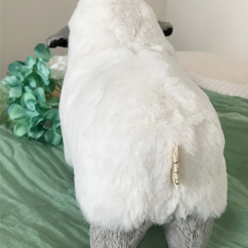 ぬいぐるみ⑥サフォーク種のようなふわふわひつじさん＊ホワイト