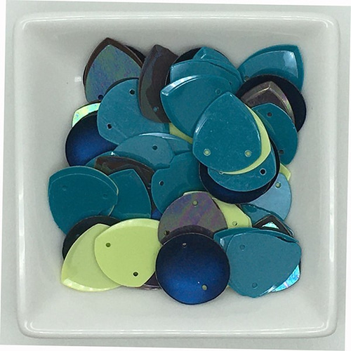 大きめスパンコール 「北欧の森」15X13mm 5g SP50-Bmix3 ビーズ