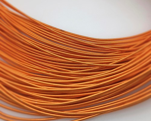フレンチワイヤーハード1mm 100cm オレンジ FWH6-Or1 ビーズ