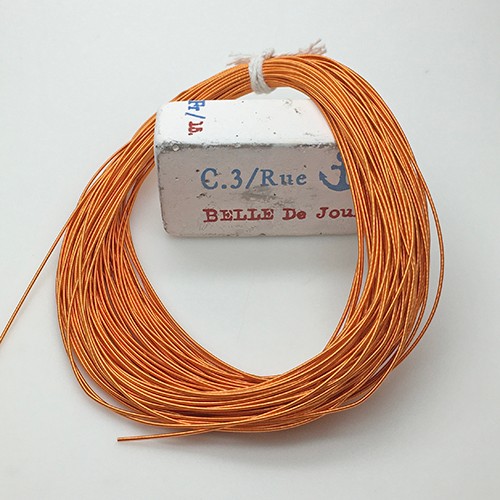フレンチワイヤーハード1mm 100cm オレンジ FWH6-Or1 ビーズ
