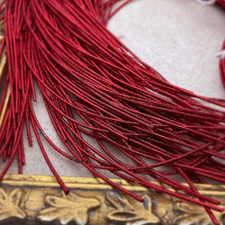 レッド1ｍｍ　ミディアムハード　アイアン　100ｃｍ　FWI5-Red　ビーズ刺繍　ゴールドワーク 3枚目の画像