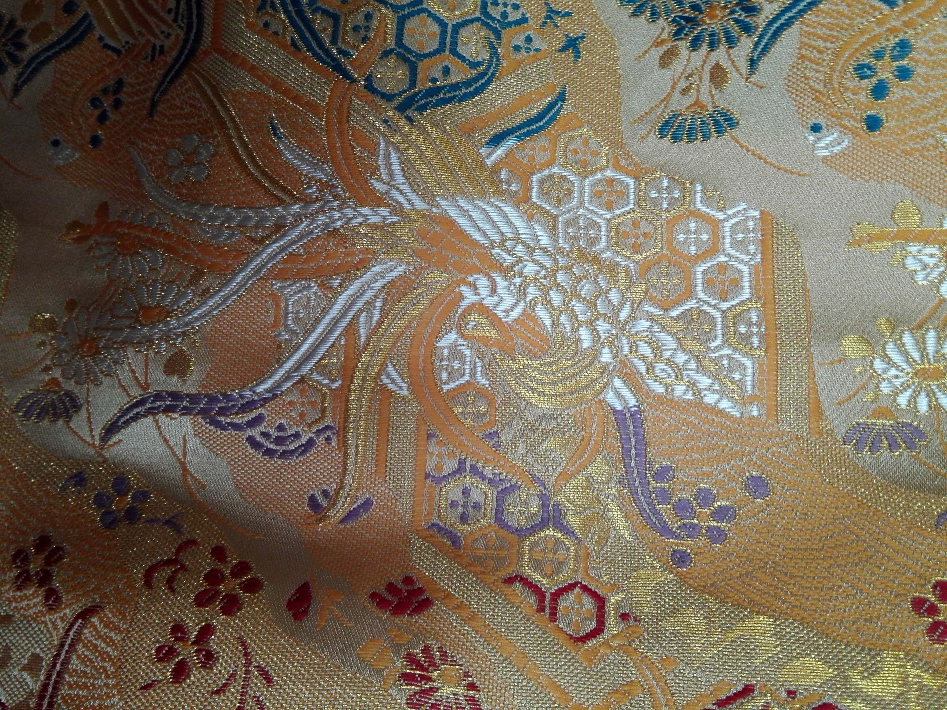 ミニチュア打ち掛けハンドメイド豪華鳳凰西陣織り