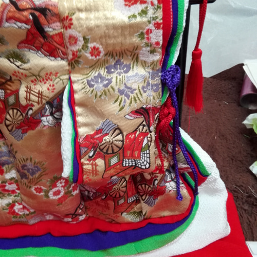 ミニチュア打ち掛け十二単風ハンドメイド ミニチュア打ち掛け十二単風ハンドメイド