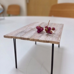 テーブル3点セット（ワイヤーと木のクラフト） 6枚目の画像