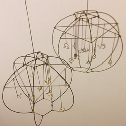 すべてワイヤーで作った、12星座の星模様（シンボルマークのオブジェ） 6枚目の画像