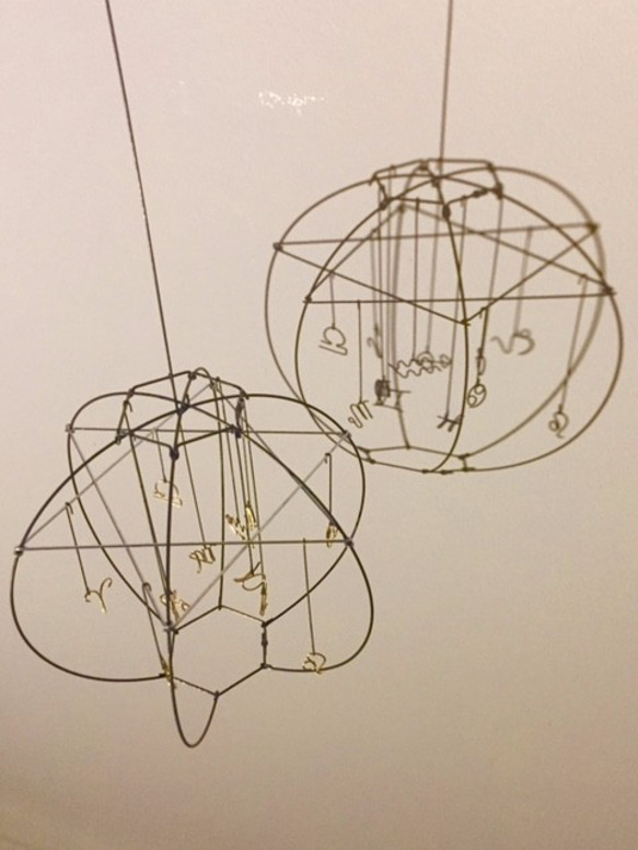 すべてワイヤーで作った、12星座の星模様（シンボルマークのオブジェ） 6枚目の画像