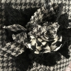 千鳥格子woolのお出かけポーチ 3枚目の画像