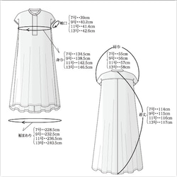 A4印刷型紙　テントラインワンピース(7～13号/ハンドメイド/洋裁/ミシン/ソーイング/パターン/型紙)OP−19 9枚目の画像