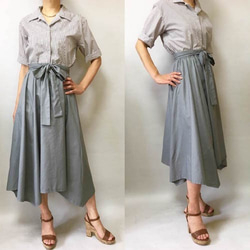 A4印刷型紙 フレアギャザースカート (7～17号/ハンドメイド/洋裁