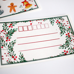 数量限定 Christmasポストカード封筒・シール付き2組セット 7枚目の画像
