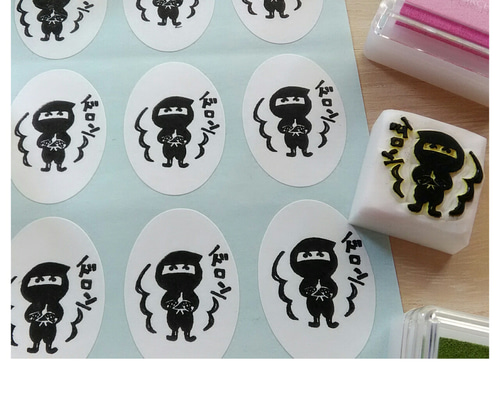 【消しゴムはんこ】とももん* 消しゴムはんこ】今日のしゅくだいは元気になること