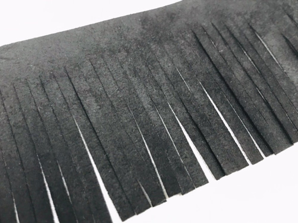 合皮フリンジスイングテープ　ブラック 幅5cm (長さ50cm単位) 1枚目の画像