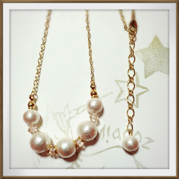 cottonpearl necklace 2枚目の画像