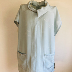 ハンドメイド　着物リメイク　正絹　チュニック 1枚目の画像