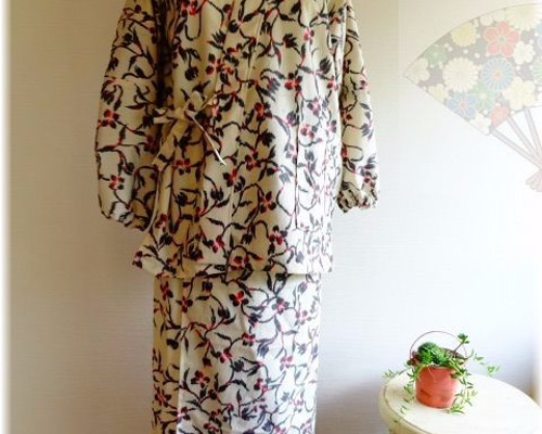 作務衣　上下　着物　リメイク　かわいいです　ハンドメイド　お買い得　お得 Kimono Remake - Top and Bottom Set Edition] Super Easy! Turn a
