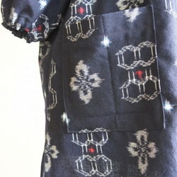 ハンドメイド　着物リメイク　チュニック 4枚目の画像