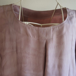 ハンドメイド　着物リメイク　正絹　チュニック 2枚目の画像