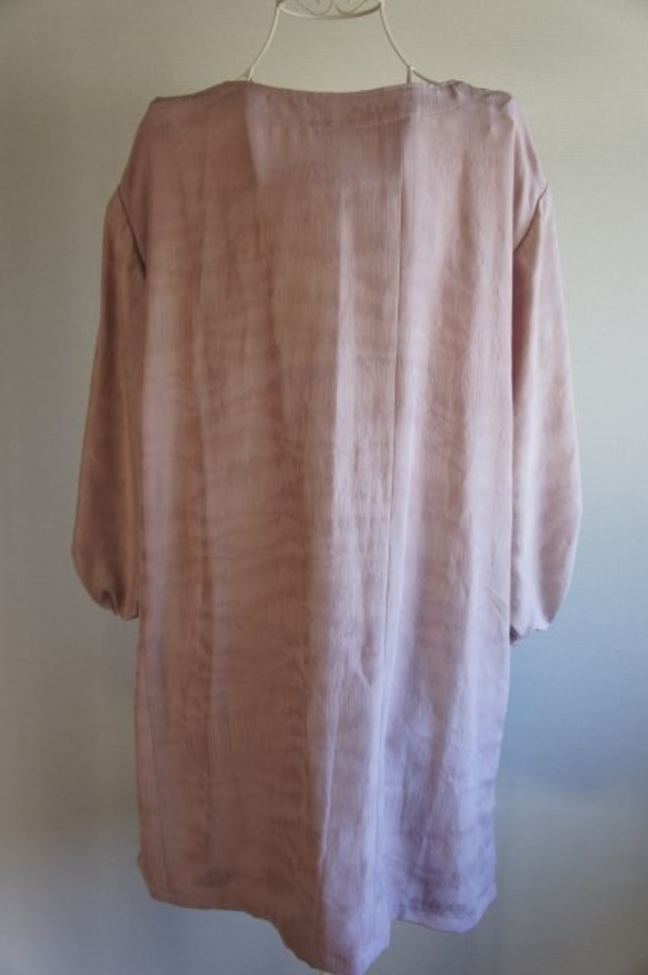 ハンドメイド　着物リメイク　正絹　チュニック 5枚目の画像