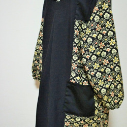 ハンドメイド　正絹　着物リメイク　チュニック 5枚目の画像