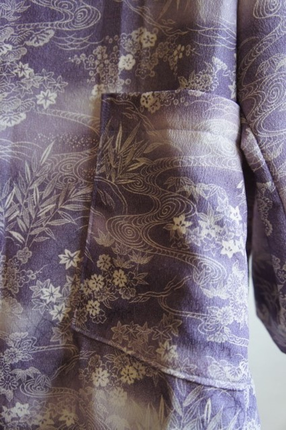 ハンドメイド　着物リメイク　正絹　羽織もの 8枚目の画像