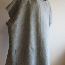 ハンドメイド　ウール　着物リメイク　チュニック 4枚目の画像